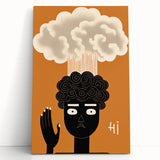 Playful Electric Pop Art Canvas - Modern Abstract Wall Art Decor