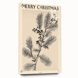 Electric Wall Art – Vibrant Holiday Pine and Berries Modern Electric Decor