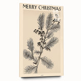 Electric Wall Art – Vibrant Holiday Pine and Berries Modern Electric Decor