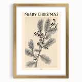 Electric Wall Art – Vibrant Holiday Pine and Berries Modern Electric Decor