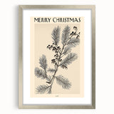 Electric Wall Art – Vibrant Holiday Pine and Berries Modern Electric Decor