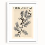 Electric Wall Art – Vibrant Holiday Pine and Berries Modern Electric Decor