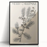 Electric Wall Art – Vibrant Holiday Pine and Berries Modern Electric Decor