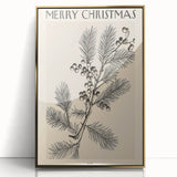 Electric Wall Art – Vibrant Holiday Pine and Berries Modern Electric Decor