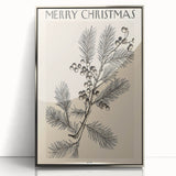 Electric Wall Art – Vibrant Holiday Pine and Berries Modern Electric Decor