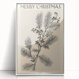 Electric Wall Art – Vibrant Holiday Pine and Berries Modern Electric Decor