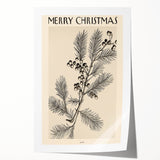 Electric Wall Art – Vibrant Holiday Pine and Berries Modern Electric Decor