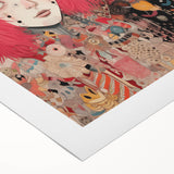 Electric Wall Art – Vibrant Abstract Faces Modern Electric Art Canvas