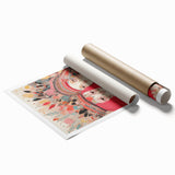 Electric Wall Art – Vibrant Abstract Faces Modern Electric Art Canvas