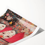 Electric Wall Art – Vibrant Abstract Faces Modern Electric Art Canvas