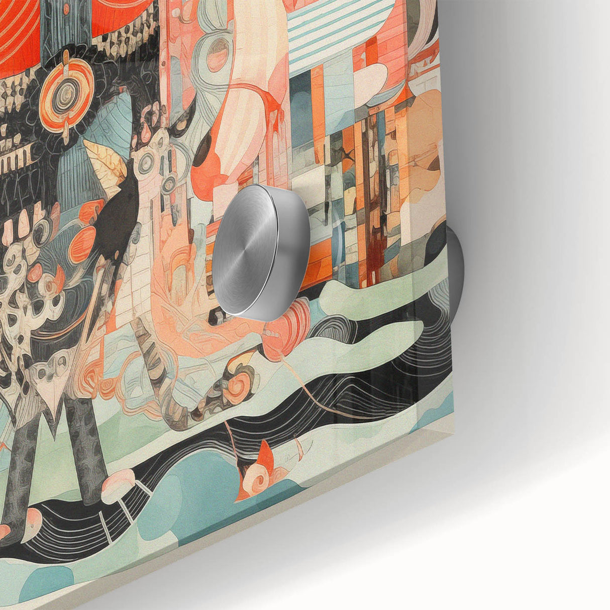 Electric Wall Art – Abstract Creature Design Modern Electric Canvas Art