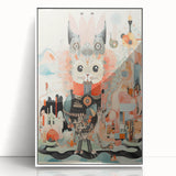 Electric Wall Art – Abstract Creature Design Modern Electric Canvas Art