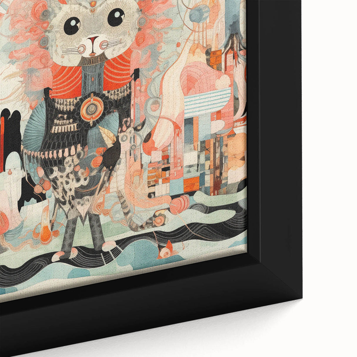 Electric Wall Art – Abstract Creature Design Modern Electric Canvas Art