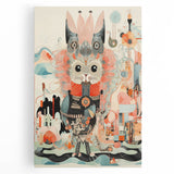 Electric Wall Art – Abstract Creature Design Modern Electric Canvas Art