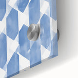 Electric Wall Art – Geometric Blue Pattern Modern Electric Decor Canvas