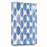 Electric Wall Art – Geometric Blue Pattern Modern Electric Decor Canvas