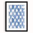 Electric Wall Art – Geometric Blue Pattern Modern Electric Decor Canvas