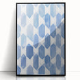 Electric Wall Art – Geometric Blue Pattern Modern Electric Decor Canvas