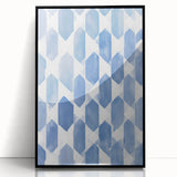 Electric Wall Art – Geometric Blue Pattern Modern Electric Decor Canvas
