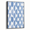 Electric Wall Art – Geometric Blue Pattern Modern Electric Decor Canvas