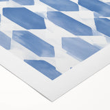 Electric Wall Art – Geometric Blue Pattern Modern Electric Decor Canvas