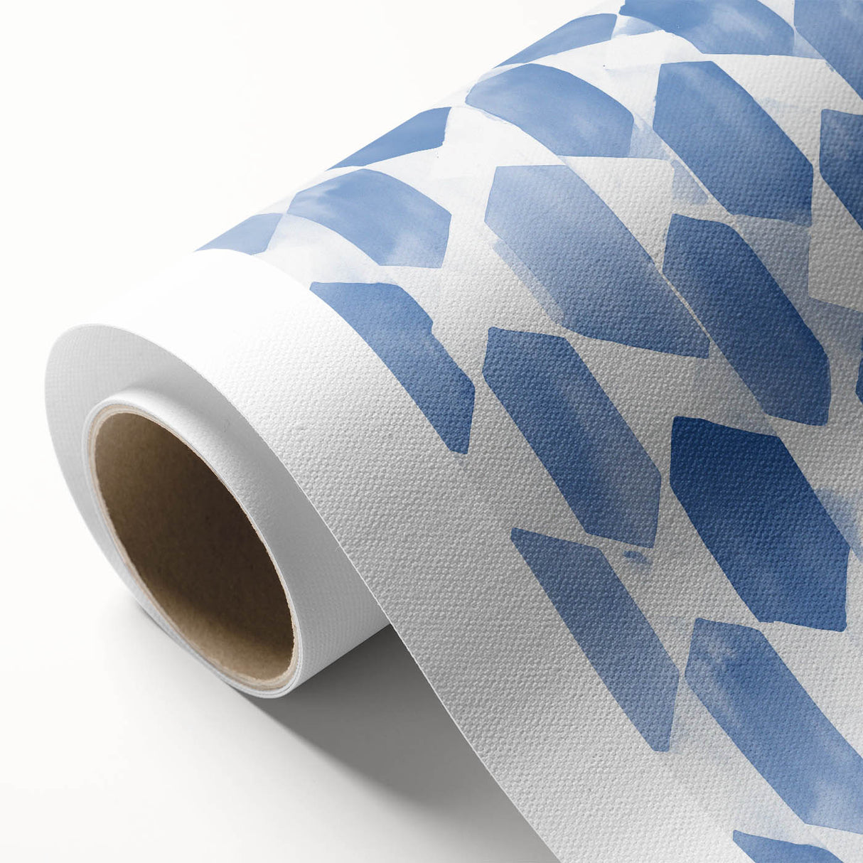 Electric Wall Art – Geometric Blue Pattern Modern Electric Decor Canvas