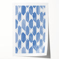 Electric Wall Art – Geometric Blue Pattern Modern Electric Decor Canvas