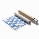 Electric Wall Art – Geometric Blue Pattern Modern Electric Decor Canvas