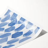 Electric Wall Art – Geometric Blue Pattern Modern Electric Decor Canvas