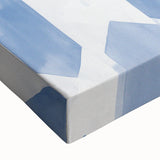 Electric Wall Art – Geometric Blue Pattern Modern Electric Decor Canvas