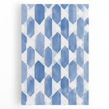 Electric Wall Art – Geometric Blue Pattern Modern Electric Decor Canvas