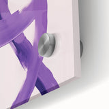 Electric Wall Art – Bold Purple Brushstroke Modern Electric Art Canvas