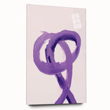 Electric Wall Art – Bold Purple Brushstroke Modern Electric Art Canvas