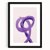 Electric Wall Art – Bold Purple Brushstroke Modern Electric Art Canvas