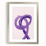 Electric Wall Art – Bold Purple Brushstroke Modern Electric Art Canvas