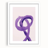 Electric Wall Art – Bold Purple Brushstroke Modern Electric Art Canvas