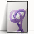 Electric Wall Art – Bold Purple Brushstroke Modern Electric Art Canvas