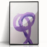 Electric Wall Art – Bold Purple Brushstroke Modern Electric Art Canvas