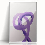 Electric Wall Art – Bold Purple Brushstroke Modern Electric Art Canvas