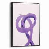 Electric Wall Art – Bold Purple Brushstroke Modern Electric Art Canvas