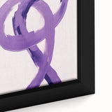 Electric Wall Art – Bold Purple Brushstroke Modern Electric Art Canvas