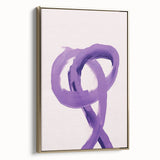 Electric Wall Art – Bold Purple Brushstroke Modern Electric Art Canvas