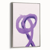 Electric Wall Art – Bold Purple Brushstroke Modern Electric Art Canvas