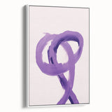 Electric Wall Art – Bold Purple Brushstroke Modern Electric Art Canvas