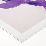 Electric Wall Art – Bold Purple Brushstroke Modern Electric Art Canvas