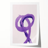 Electric Wall Art – Bold Purple Brushstroke Modern Electric Art Canvas