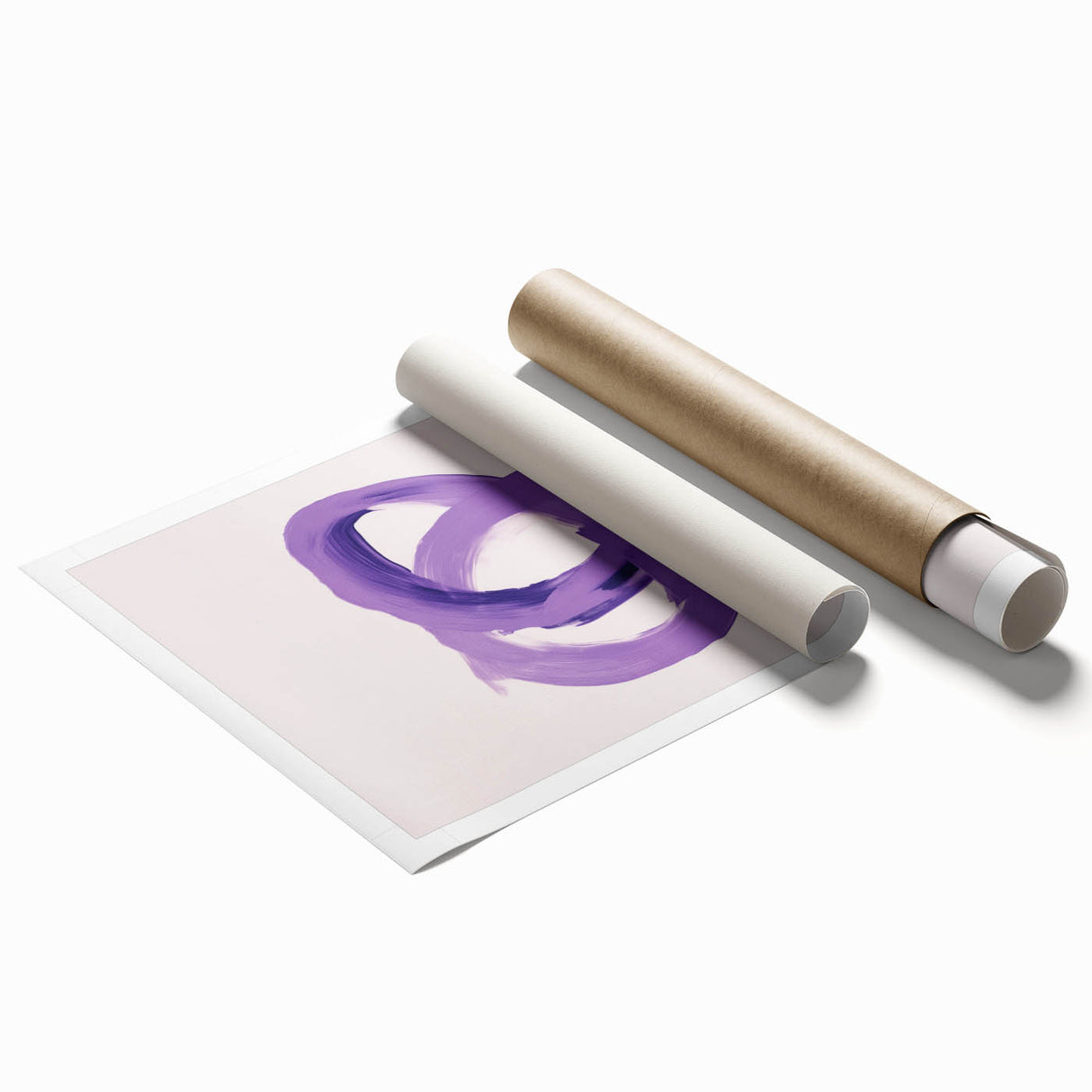 Electric Wall Art – Bold Purple Brushstroke Modern Electric Art Canvas
