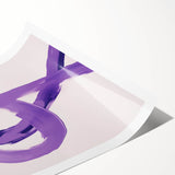 Electric Wall Art – Bold Purple Brushstroke Modern Electric Art Canvas