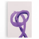 Electric Wall Art – Bold Purple Brushstroke Modern Electric Art Canvas