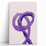 Electric Wall Art – Bold Purple Brushstroke Modern Electric Art Canvas